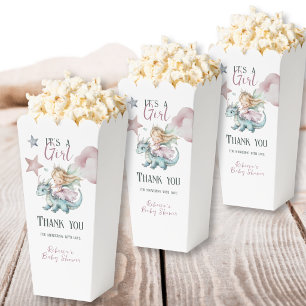 Fairytale Dreamy Dragon Pink Princess Baby Shower  Favour Box