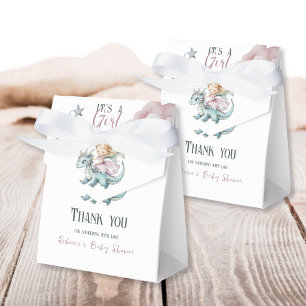 Fairytale Dreamy Pink Princess Dragon Baby Shower  Favour Box