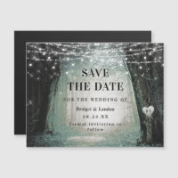 Fairytale Enchanted Forest Green Save The Date