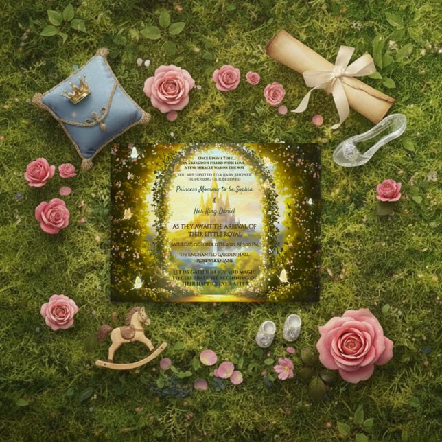 Fairytale Enchanted Princess Castle Storybook  Invitation (Creator Uploaded)