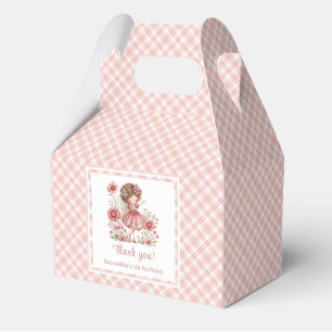 Fairytale Fairy Girl Blush Floral Birthday Favour Box
