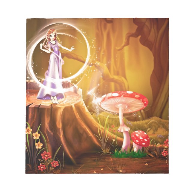Fairytale Fantasy Destiny Whimsical Dreams Notepad (Front)