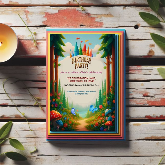 Fairytale Forest Birthday Invitation (Creator Uploaded)