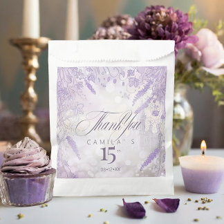 Fairytale Garden Border Lavender ID1030 Favour Bags