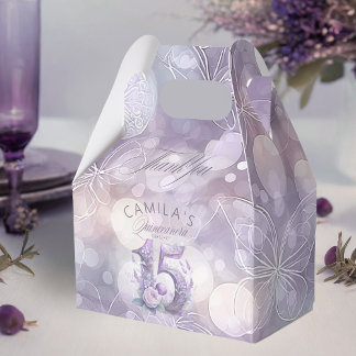 Fairytale Garden Quinceanera Lavender/Lilac ID1030 Favour Box