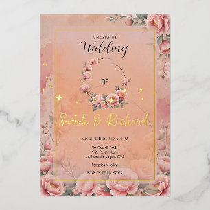 Fairytale Garden Sparkle Wedding Invitation