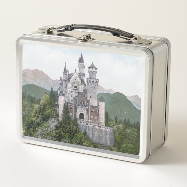 Fairytale German Castle Metal Lunch Box (Front)