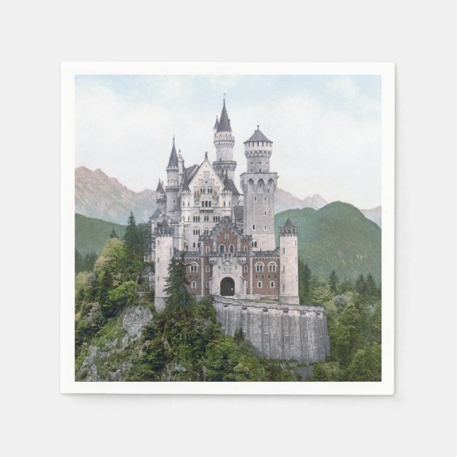 Fairytale German Castle Napkin (Front)