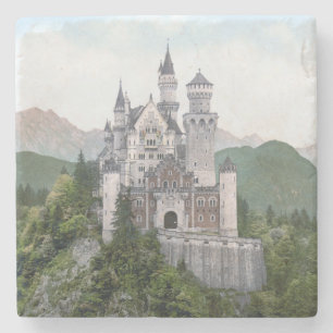 Fairytale German Castle Stone Coaster