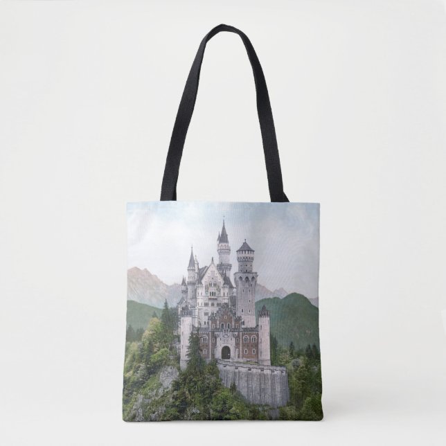 Fairytale German Castle Tote Bag (Front)