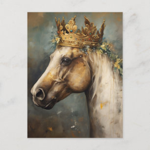 Fairytale Horse in a Crown Postcard