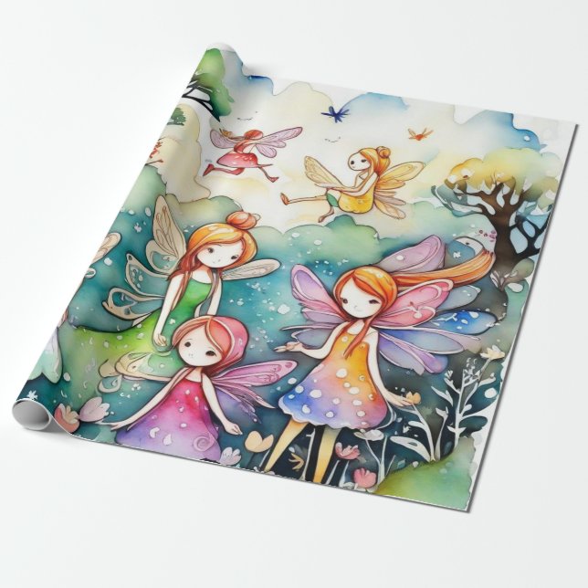 Fairytale in the fairyland Wrapping Paper (Unrolled)