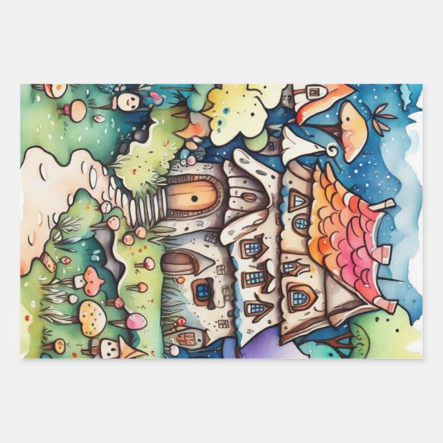 Fairytale in the fairyland Wrapping Paper (Front)