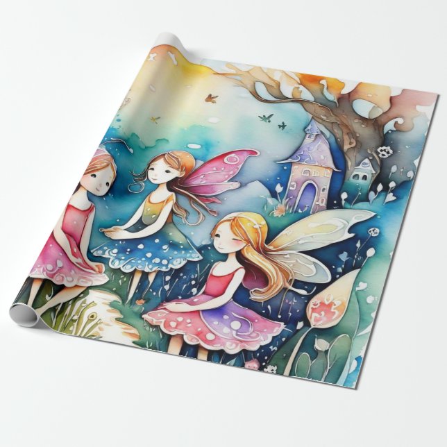 Fairytale in the fairyland Wrapping Paper (Unrolled)