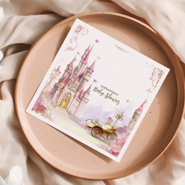 Fairytale Magic and Enchanted Story  Baby Shower Napkin (Creator Uploaded)