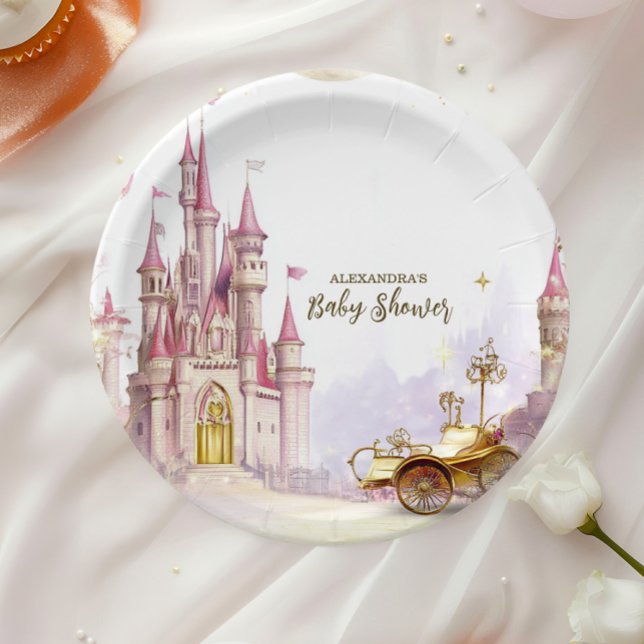 Fairytale Magic and Enchanted Story  Baby Shower Paper Plate (Creator Uploaded)