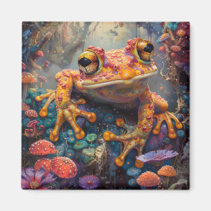 Fairytale magic frog magnet