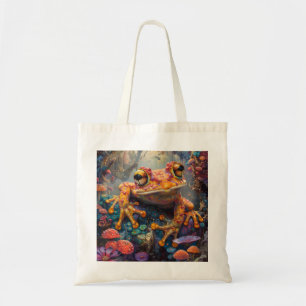 Fairytale magic frog tote bag
