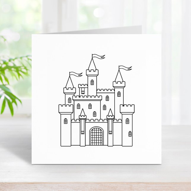 Fairytale Mediaeval Royal Castle Rubber Stamp (Creator Uploaded)