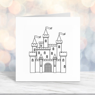 Fairytale Mediaeval Royal Castle Self-inking Stamp