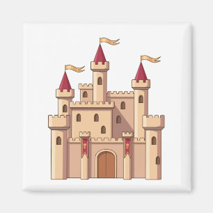 Fairytale Mediaeval Royal Princess Castle Magnet