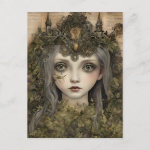 Fairytale Moss Princess Postcard