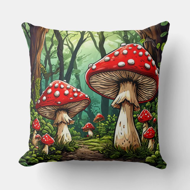 Fairytale 🍄 Mushroom Forest Cosy Gift ✨ Cushion (Front)
