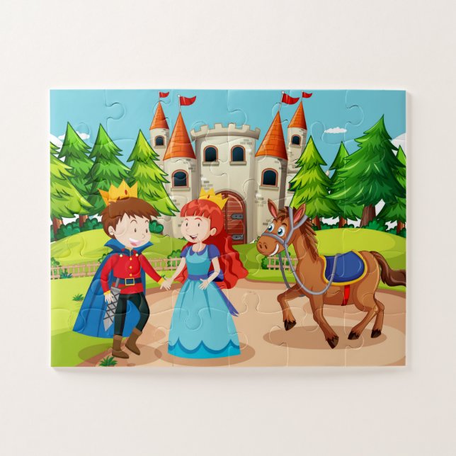 Fairytale Prince and Princess Adventure Jigsaw Puzzle (Horizontal)