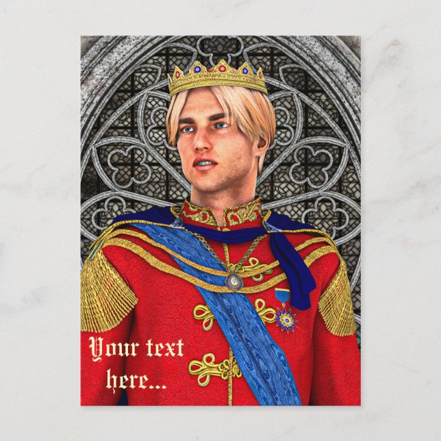 Fairytale Prince Postcard (Front)