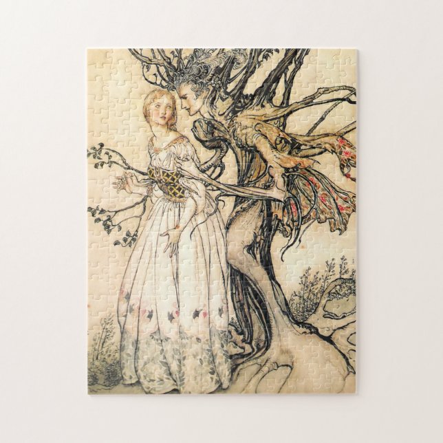 Fairytale Princess and Tree Elf Puzzle (Vertical)