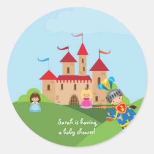 Fairytale Princess Birthday Baby Envelope Sticker