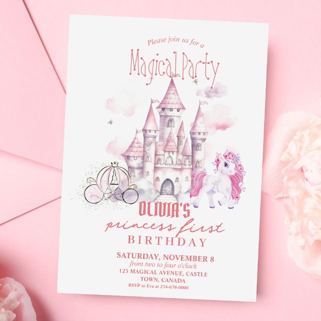 Fairytale Princess Birthday Party Invitation (Creator Uploaded)