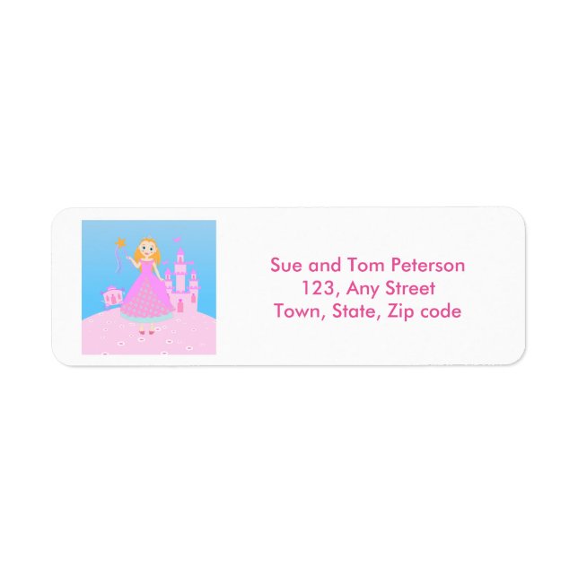 Fairytale Princess in Pink  Birthaday Party (Front)