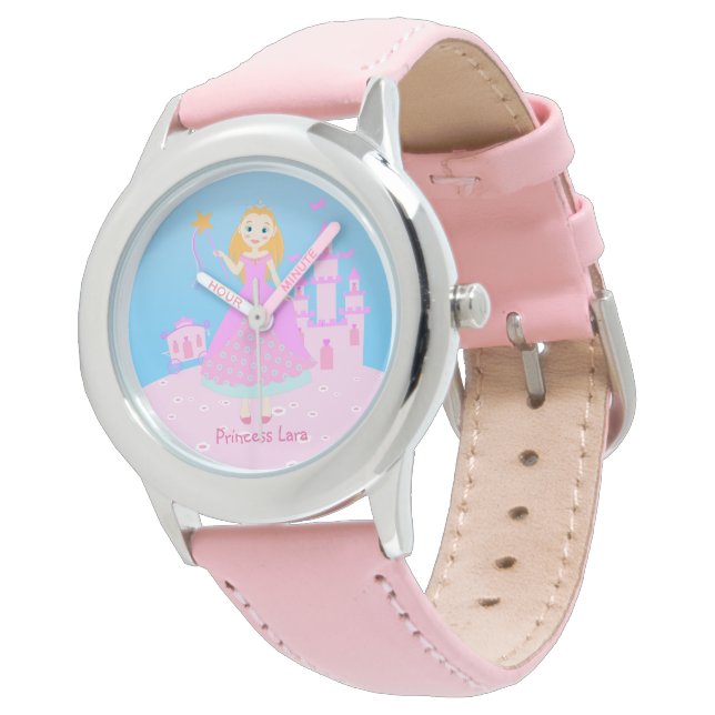 Fairytale Princess in Pink  Birthaday Party Watch (Angled)