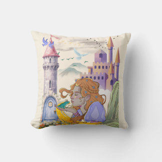 Fairytale Princess Throw Pillow