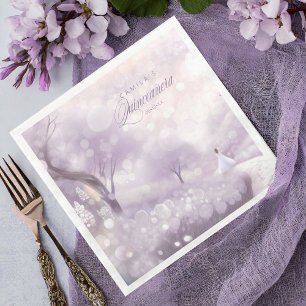Fairytale Princess V2 Quinceanera Lavender ID1030 Napkin
