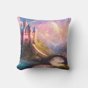 Fairytale Rainbow Castle Cushion