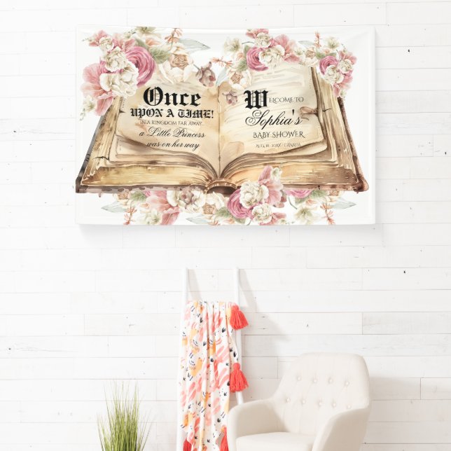 Fairytale Royal Baby Shower Welcome Sign (Insitu)