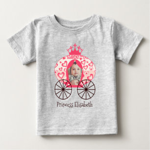 Fairytale Royal Princess Carriage Girl Birthday Baby T-Shirt