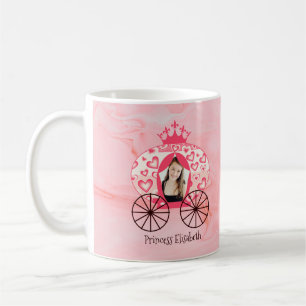 Fairytale Royal Princess Carriage Girl Birthday  Coffee Mug