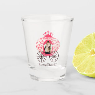 Fairytale Royal Princess Carriage Girl Birthday Shot Glass