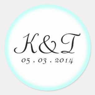 Fairytale Scroll Custom Wedding Classic Round Sticker