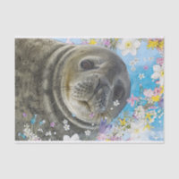 Fairytale Sealion in Ocean of Flowers