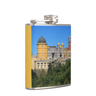 Fairytale Sintra Palace photo, in Portugal Hip Flask
