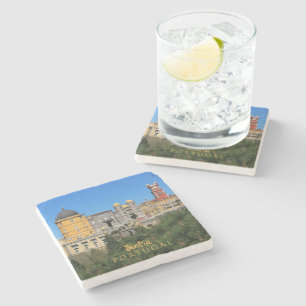 Fairytale Sintra Palace photo, in Portugal Stone Coaster