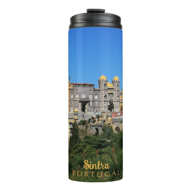 Fairytale Sintra Palace photo, in Portugal Thermal Tumbler (Front)