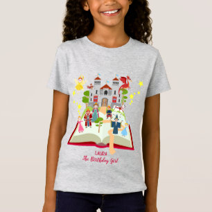 Fairytale Stories Girl Birthday Party T-Shirt