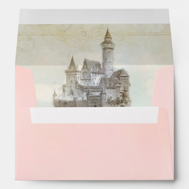 Fairytale Storybook Castle Invitation Envelope (Back (Bottom))