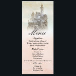 Fairytale Storybook Castle Wedding Menu Card<br><div class="desc">Fairytale Storybook Castle Wedding Menu Card. Matching items in my store.</div>