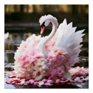Fairytale swan poster